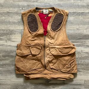 Vintage 60s Carhartt Super Dux Waxed Hunting Vest Duck Lining Size S/M
